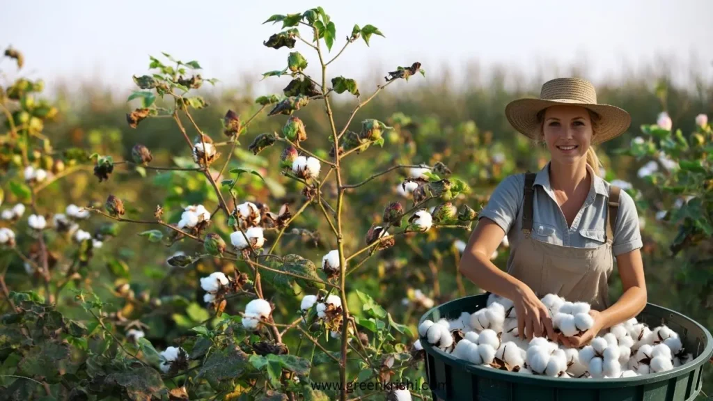 cotton harvesting, kapas ki kheti